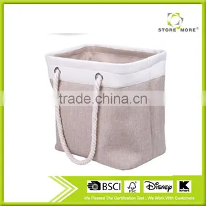 Store More Folding Square Shape Clothes Storage Bin Laundry Hamper thumbnail-1
