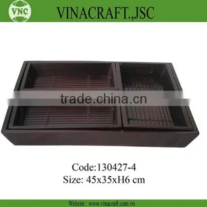 Bamboo Tray With Three Sub-tray thumbnail-1
