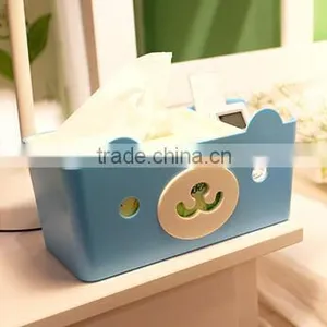 CY059 Multi-functional 4 Colors Tissue Box Cute Bear Paper Holder With Storage Grid thumbnail-6