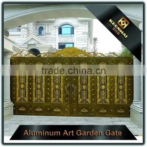 Custom Design Powder Coated Fancy Garden Gate Cast Aluminum Gate thumbnail-6