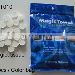 Zip Bag Packing Magic Coin Facial Tissue Compressed Tablet thumbnail-5