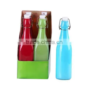 500ml Round Glass Bottle With Buckle thumbnail-1