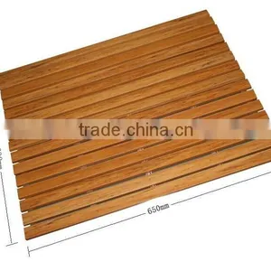 BSCI Certificate Nature Wooden Bamboo Bath Accessory Set and Bath Shower Mat See Larger Image Nature Wooden Bambo thumbnail-5