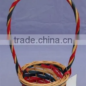 Colorful Small Wicker Gift Basket for Flower thumbnail-1