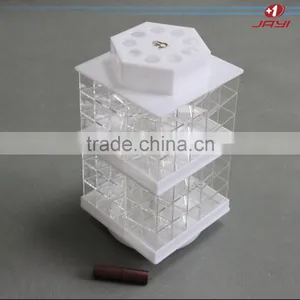 China Manufacturer Wholesale Desktop Rotating Acrylic Lipstick Organiser, Lipstick Display Stand thumbnail-3