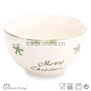 Love and Snowflake Christmas Decorations Decorative Ceramic Bowls thumbnail-4