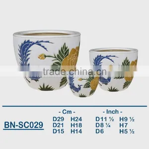 Vietnamese Ceramic Indoor Pot/ Indoor Planter BN-SC029 thumbnail-1