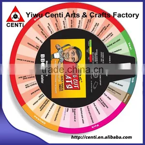 Customized Useful Barbecue BBQ Cooking Guide 3 Wheel Calculator thumbnail-1