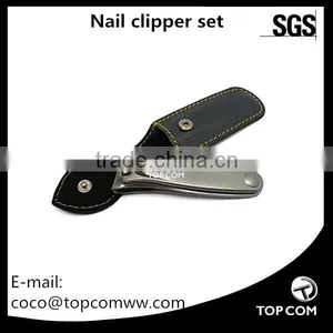 Professional Titanium Nail Clipper/nail-polish Set in Leather Nail Pouches thumbnail-1