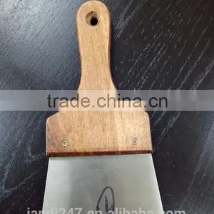 Steel Putty Knife Scraper With Wooden Handle thumbnail-1