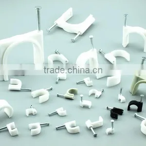 High Quality Cable Clip/plastic Wall Cable Clip/plastic Nail Hook Cable Clip thumbnail-1