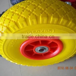 Trolley Wheelbarrow Wheel PU Wheel Solid Rubber Wheel thumbnail-2