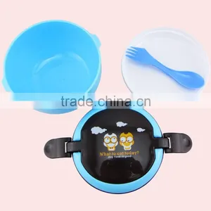 500ML Custom Design Available Round Plastic Lunch Box thumbnail-3