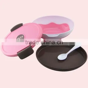Factory Direct Sale Oval Plastic Bento Lunch Box thumbnail-6