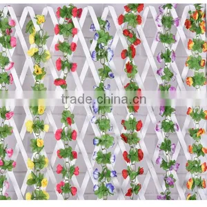 Artificial Hanging Vine Plant Silk Leaf Garland thumbnail-1