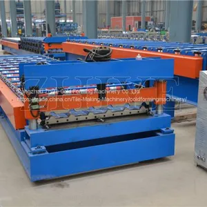 CNC Steel Metal Roof Sheet Roll Forming Machine thumbnail-2