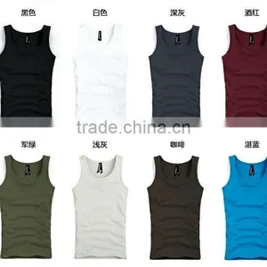 Unisex Plain Color Tank Top Wholesale/with Your Logo Embroidery thumbnail-1