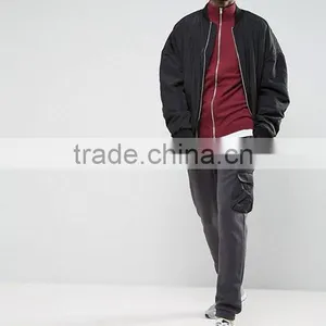 2017 Competitive High Quality New Design Durable 100% Cotton Soft Touch Knit Funnel Neck Burgundy Running Casual Men Jumper thumbnail-4