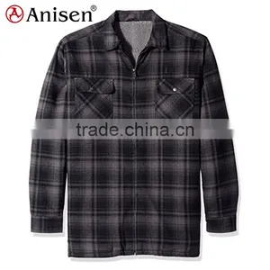 Wholesale Fleece Men Plaids Jacket Men Plaids Shirts thumbnail-4