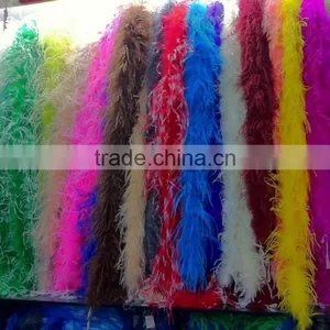 Holesale Fashion Ostrich Feather Boas, Feather Trim For Party Decoration thumbnail-1