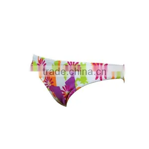 One Strap Floral Print Fabric Lady Bikini thumbnail-5