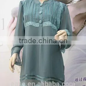 Lady Cotton Embroidery Blouse Skirt thumbnail-4