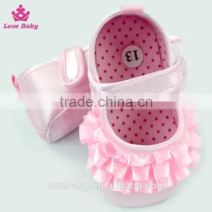 2016 Hottest Ruffle Moccasin Fancy Baby Girls Shoes, Baby Prewalker Shoes LBF2015122301 thumbnail-4