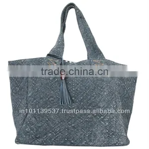 Jute Leather Tote thumbnail-6
