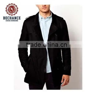 100%cotton Mens Autumn Long Jacket AD9804 thumbnail-1