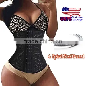 Women Waist Trainer Super Stretch Steel Bone Hot Body Shaper Waist Cincher Control Corset Slimming Belt Tummy Bustiers thumbnail-5