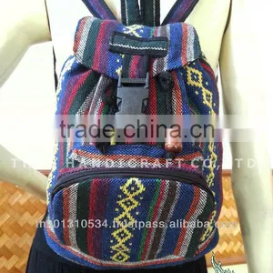 Embroidered HMONG HILL TRIBE Backpack School Bag Travel Bag Unisex Bag thumbnail-1