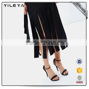 High Slit Maxi Dress Elegant Hollow Out Evening Fashion Dreese Long Dress thumbnail-4