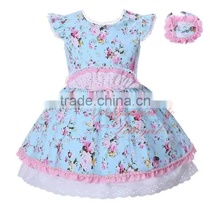 Spanish Flower Girl Dress Kids Party Wear Frocks thumbnail-1