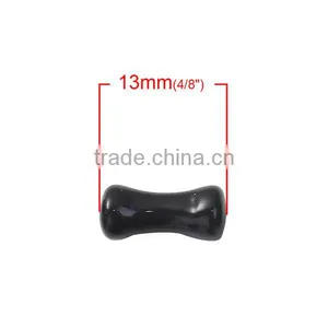 4mm Acrylic Ear Stretcher Expander Bobbin Black Beautiful Ear Plug Expander thumbnail-2