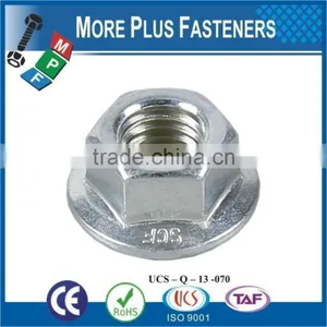 Made in Taiwan DIN 6923 Steel Class 8 Zinc Plated Stainless Steel Flange Nut DIN 6923 thumbnail-5