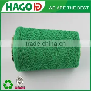 Good Quality Green Open End Recycled Cotton Blended Knitting Socks Yarn thumbnail-2