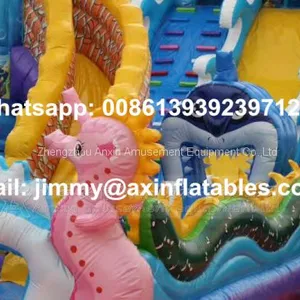 Factory Price 0.55MM PVC Outdoor Inflatable Play Equipments,Giant Children Inflatable Jumping Bouncer For Sale thumbnail-5