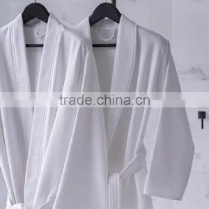 Wholesale Factory Cheap Hotel 100 Cotton Waffle Bathrobe thumbnail-6