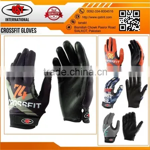 Leather CrossFit Gloves Workout Gloves Full Finger thumbnail-1