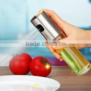Hot Sale 100ml Oil Bottle, Stainless Steel and Glass Olive Oil Mist Spray Bottle thumbnail-4