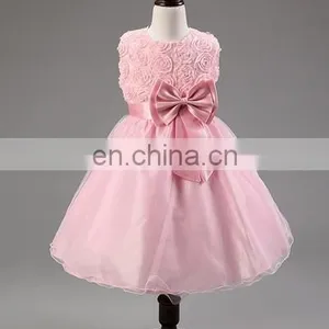 High Quality Pink Fashion Girl Dress for Kid Girl Dress Child Dresses thumbnail-5