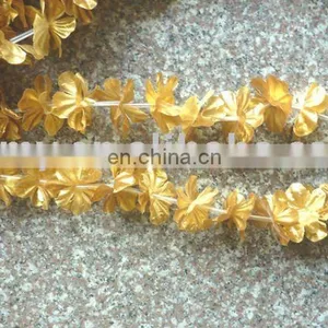 Hawaii Orchid Flower Lei With Golden Color thumbnail-1