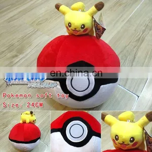 Pokemon Plush Elf Ball Red Wholesale Fashion Anime Popular Cos Hot and New Style thumbnail-1