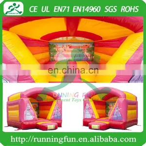 Indoor Mini Inflatable Princess Bouncy House With Roof thumbnail-1