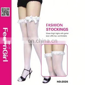 China Supplier Unique Design Sexy Women White Stocking Mania thumbnail-1
