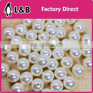 Jewelry Accessories Wholesale 2017 Hole Loose ABS Plastic Pearl Beads thumbnail-5