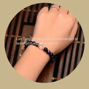 The Bright Sky Blue Stone Accessories Jewelry Bracelets Korean Natural Crystal Bracelet. thumbnail-2