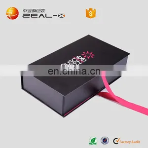Quick Turn Around Time Ensured Quality Ribbon Folding Clothing Custom Boxes With Logo thumbnail-3