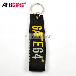Wholesale New Produce Custom Short Lanyard Embroidered Patterns Wedding Gift Keychain thumbnail-5