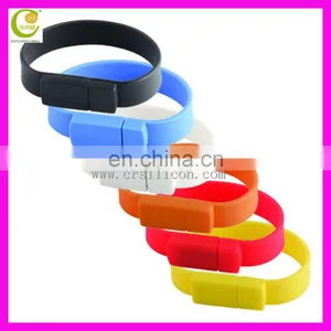 Promotional Wholesale Colorful Custom Silicone Usb Wristband 4gb Flash Drive With Free Sample thumbnail-4